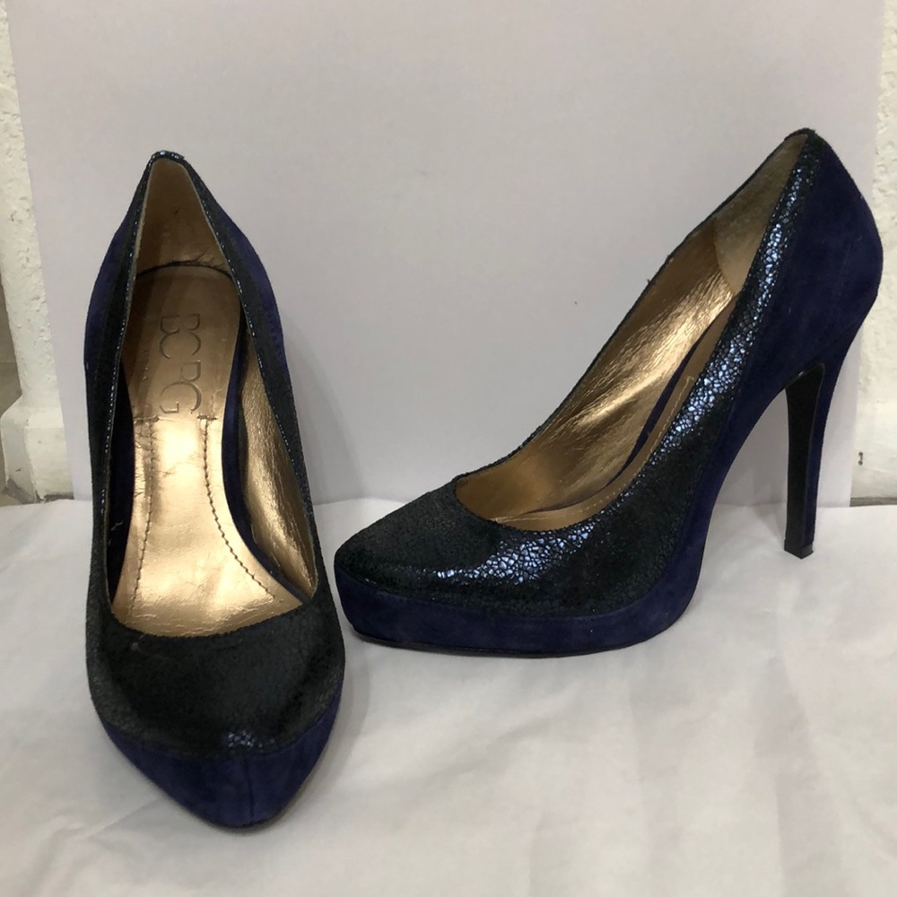 BGBG Paris Navy/Black platform Pumps